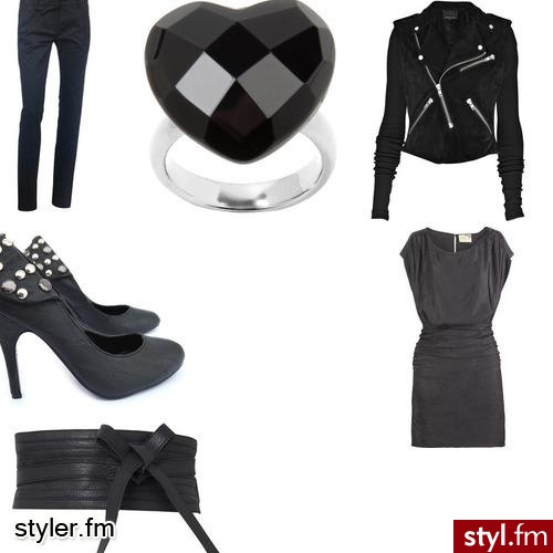 czarnpoa. kurta v.p bluzka tunik.s. pas.e.k. buty. cykr. spodnie chuda.ae - Styler