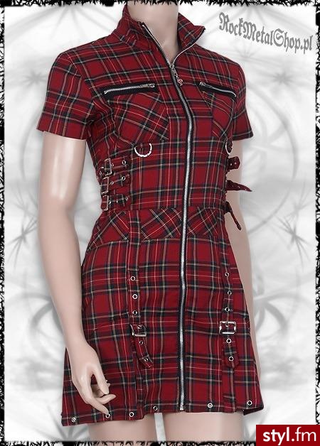 sukienka w szkodzką krate - Pozostałe Ciuchy Moda