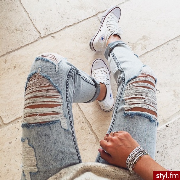 Jeansy Spodnie Moda