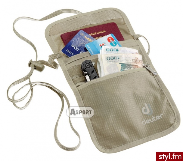 Saszetka na szyję SECURITY WALLET II Deuter ( 39210-6102 ) - Portfele i etui Dodatki Moda