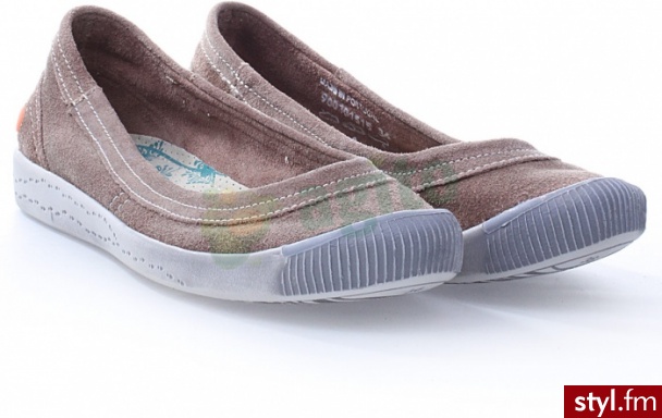 SOFTINOS Baleriny ines brązowe 716911 - Balerinki Buty Moda