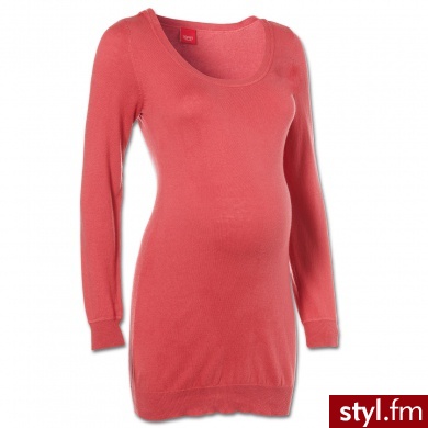 ESPRIT Tunika z długim rękawem dla kobiet w ciąży red czerwony - Tuniki Ciuchy Moda