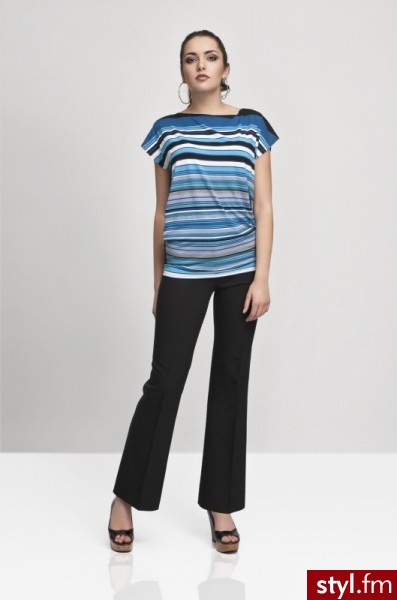 lookat Bluzka-tunika Alison 4090 niebieska - Tuniki Ciuchy Moda