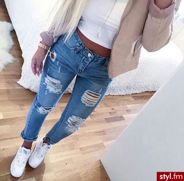 Jeansy Spodnie Moda