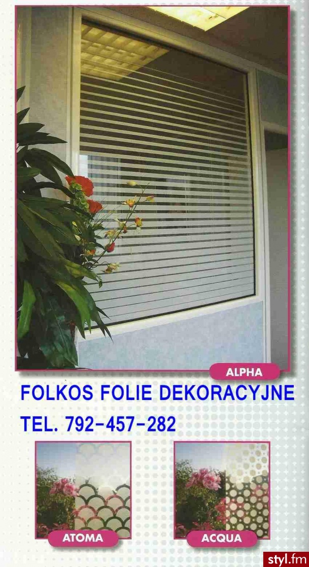 Folie dekoracyjne - Wnętrza