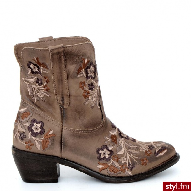 Venezia BOTKI 010 NAB TAUPE - Botki Buty Moda