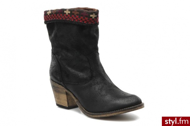 Jonak PÓŁBUTY I BOTKI JACOST BY JONAK (Czarny) - Botki Buty Moda