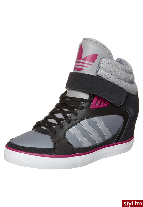 adidas Originals AMBERLIGHT Botki na koturnie czarny G95642 - Botki Buty Moda