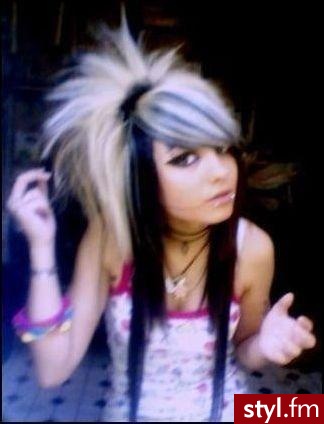 EMO Alternatywne Średnie Fryzury