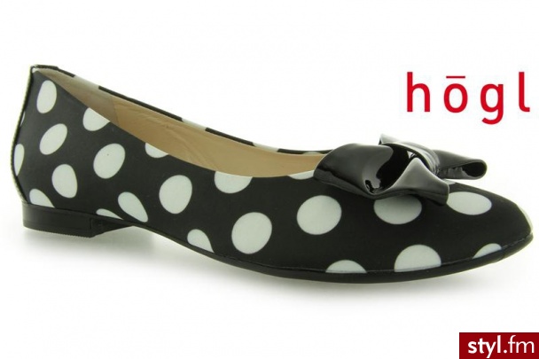Hogl 1087 BLACK - Balerinki Buty Moda