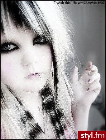 EMO Alternatywne Średnie Fryzury