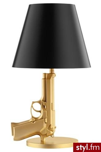 Lampa powleczona 18 - karatowym złotem. Cena: 4 100 zł - Misz-masz