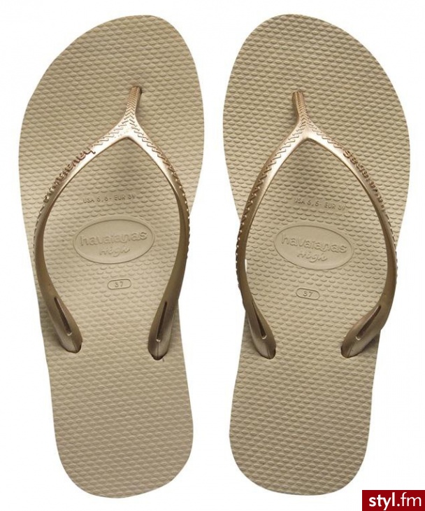 Havaianas HIGH FASHION SAND GREY - Klapki Buty Moda