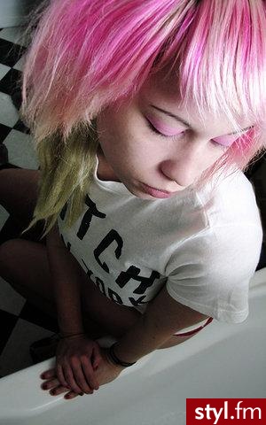 EMO Alternatywne Średnie Fryzury