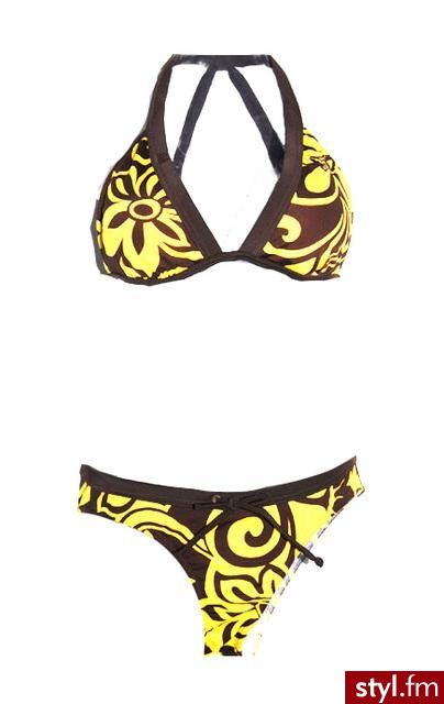 INFORMACJE O PRODUKCIE:
Dwuczęściowy kostium kąpielowy typu bikini. Klasyczny fason uatrakcyjnia duży, kwiatowy, żółty wzór. Kolory będą idealnie eksponować i współgrać z opalenizną. Góra ma miękkie wkładki, które można wyjąć. Dół - w pasie ma sznureczek - Pozostałe Ciuchy Moda
