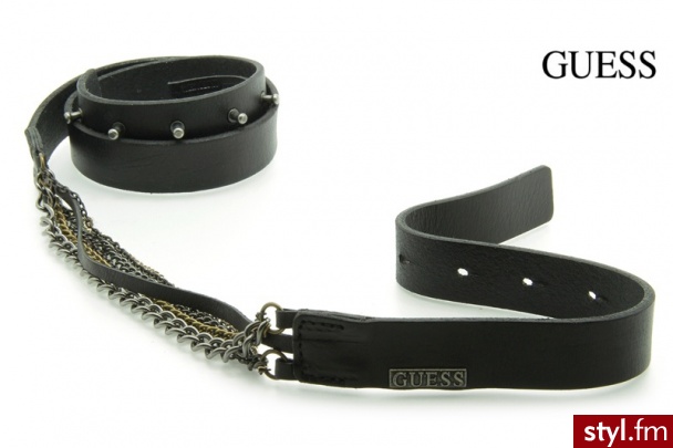 GUESS KESI BELT BLACK - Paski Dodatki Moda