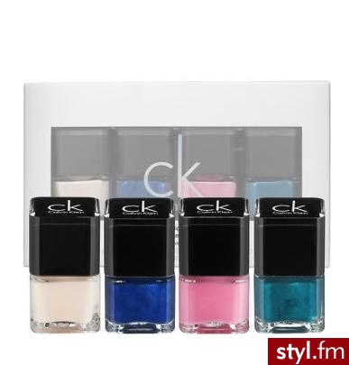 zestaw 4 lakierów do paznokci w żywych kolorach od Calvin Klein - 25$ - Misz-masz