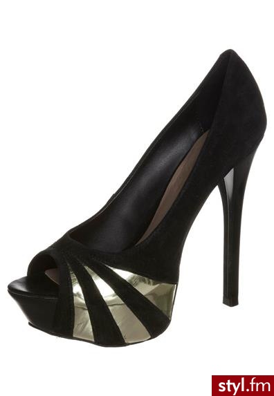 Lillys Closet Szpilki Peep Toe czarny (479010) - Szpilki Buty Moda