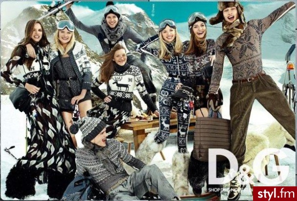 Zimowa kampania D&G. Zimowa kampania D&G 2010 - Pozostałe Ciuchy Moda