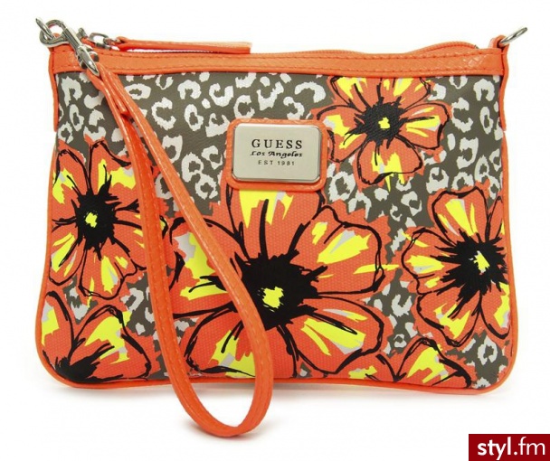 GUESS IVIAN MINI CLUTCH CROSSBODY TAUPE MULTI - Torebki na co dzień Torebki Moda