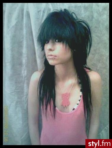 EMO Alternatywne Średnie Fryzury