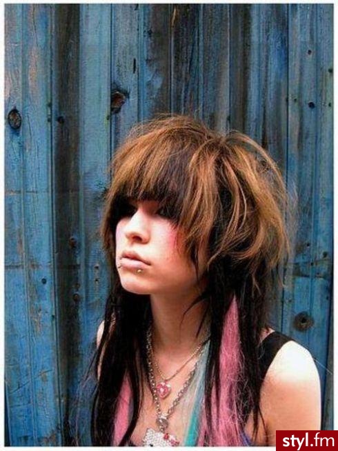 EMO Alternatywne Średnie Fryzury