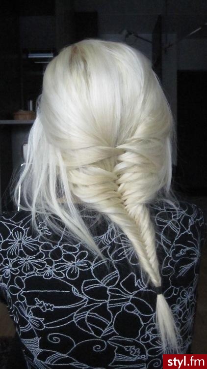 Blond Warkocze Proste Na co dzień Długie Fryzury