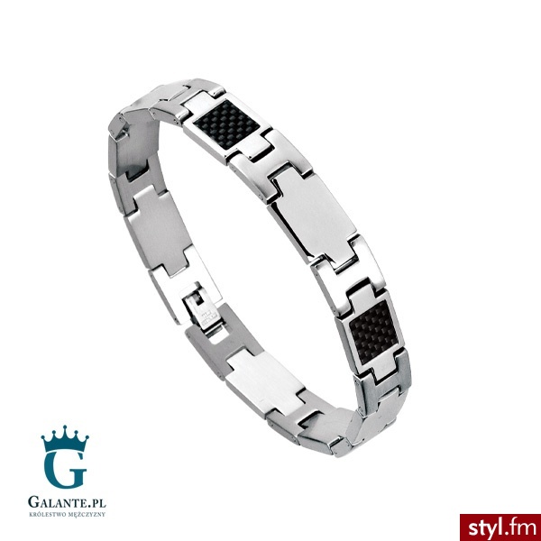 Inspirit Bransoleta męska SB-112B - Bransoletki Biżuteria Moda