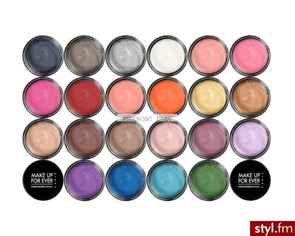 Wodoodporne cienie Make Up For Ever - Makijaże