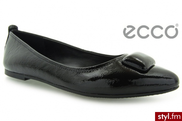 Ecco BALERINKI LILLE BLACK - Balerinki Buty Moda
