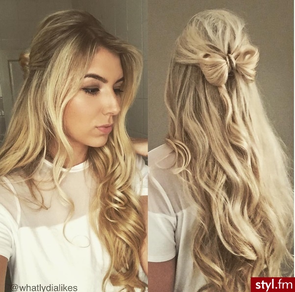 Blond Upięcie Kręcone Na co dzień Długie Fryzury