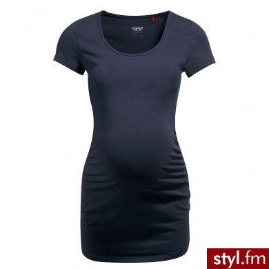 Esprit Bluzka z krótkim rękawem dla kobiet w ciąży dark navy - Tuniki Ciuchy Moda
