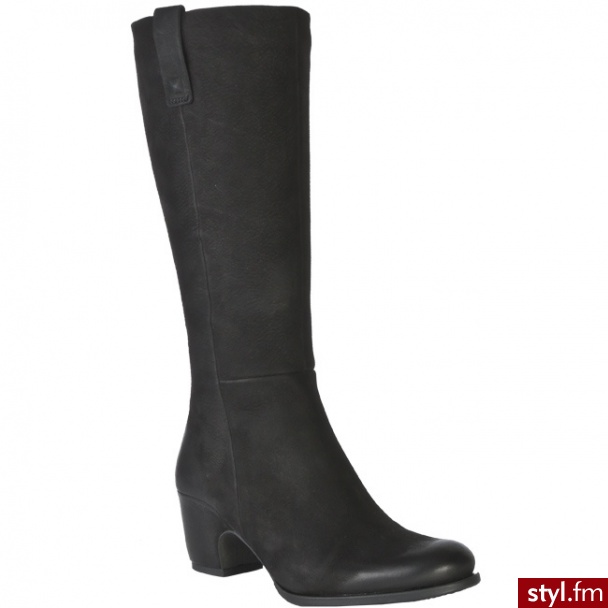 ECCO buty Leige 50 MM 35381302001 Noir - Kozaki Buty Moda