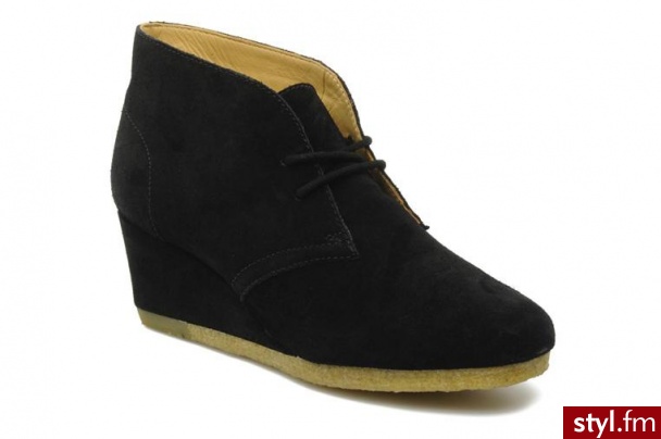Clarks Originals PÓŁBUTY I BOTKI G2 TOILE W BY CLARKS ORIGINALS (Czarny) - Botki Buty Moda
