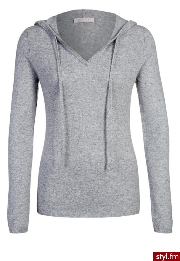 FTC Bluza z kapturem szary (B1290) - Bluzy Ciuchy Moda
