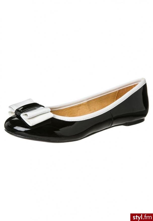 Buffalo Baleriny czarny - Balerinki Buty Moda