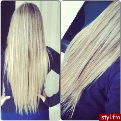 Blond Rozpuszczone Proste Na co dzień Długie Fryzury