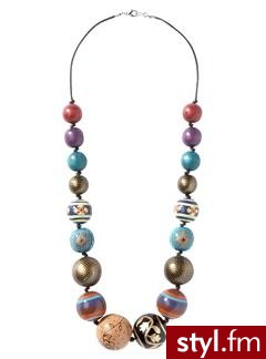 Wooden beads necklace - Multicoloured - Promod. Pobrano ze strony: http://www.promod.co.uk/jewellery/necklaces/wooden-beads-necklace-multicoloured-R1290132500.html - Pozostałe Dodatki Moda