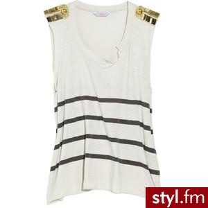 Sass & Bide The Art Beat cotton tank - Polyvore. Pobrano ze strony: http://www.polyvore.com/sass_bide_art_beat_cotton/thing?id=22278636 - Pozostałe Ciuchy Moda