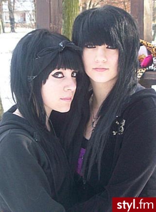 EMO Alternatywne Średnie Fryzury