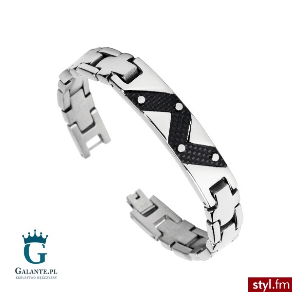 Inspirit Bransoleta męska SB-44 - Bransoletki Biżuteria Moda