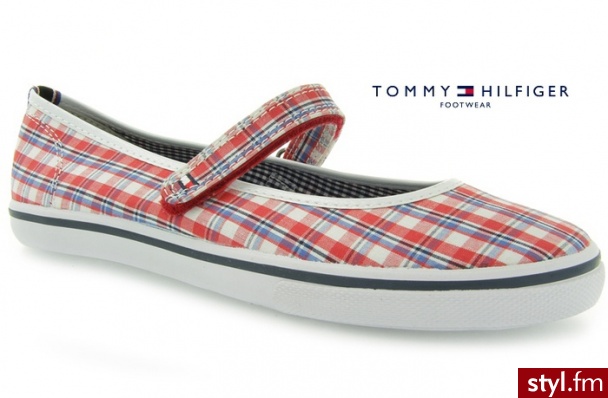 Tommy Hilfiger BALERINKI SAMMY 2A CORPORATE CHECK - Balerinki Buty Moda