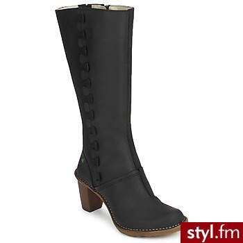 El Naturalista Buty DUNA CzARNY - Kozaki Buty Moda