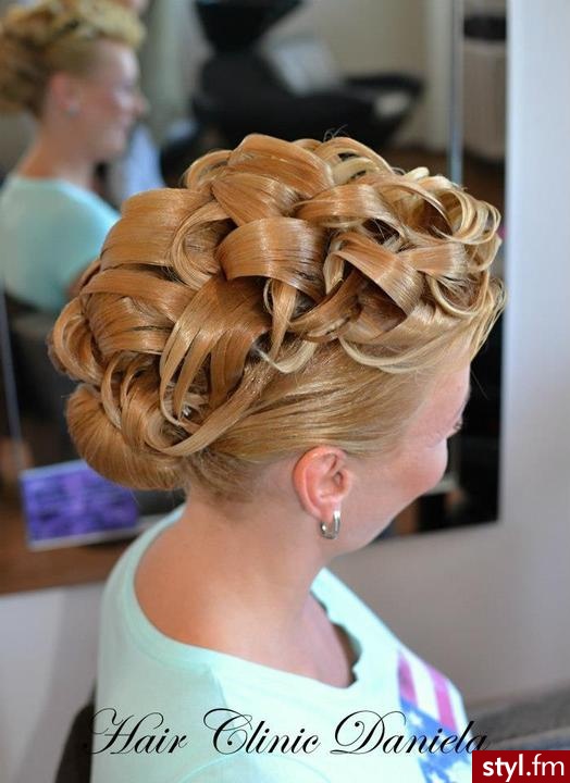 Blond Upięcie Proste Ślubne Długie Fryzury