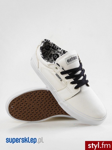 Etnies BUTY KEEP A BREAST BARGE LS (BONE) 43 Biały Skate - Pozostałe Buty Moda