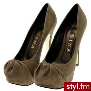 Gina Shoes Clair Brown/Chocolate - Polyvore. Pobrano ze strony: http://www.polyvore.com/gina_shoes_clair_brown_chocolate/thing?id=22816354 - Pozostałe Buty Moda