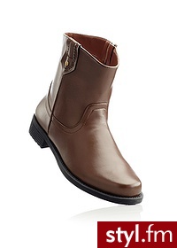Bonprix Botki brązowy 965906_25163 - Botki Buty Moda
