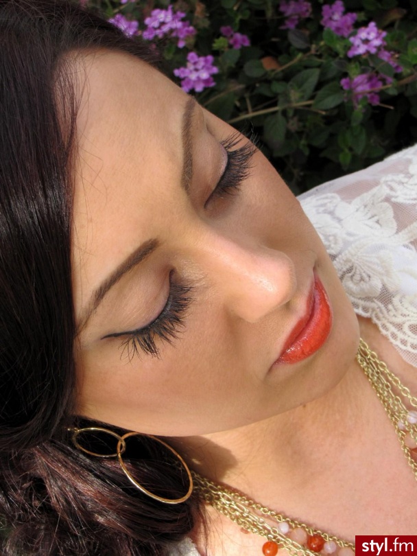 orange lips - Dzienne Makijaże