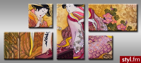 Galerialu Obraz C5OBRAz1174 Japonki, Japonia - Klapki Buty Moda