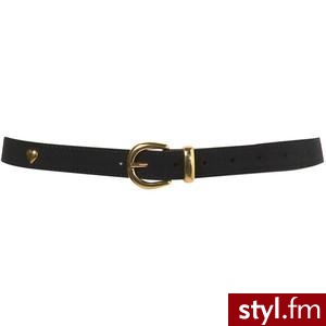 Suede Metal Heart Belt - TopShop - Polyvore. Pobrano ze strony: http://www.polyvore.com/suede_metal_heart_belt/thing?id=23197406 - Pozostałe Dodatki Moda